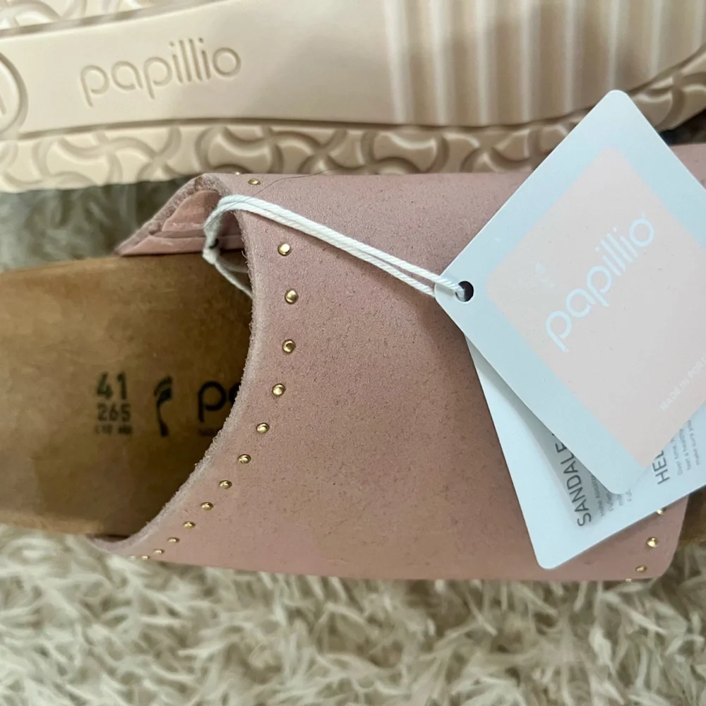 Papillio Pink Suede Slide Sandals - Women's
